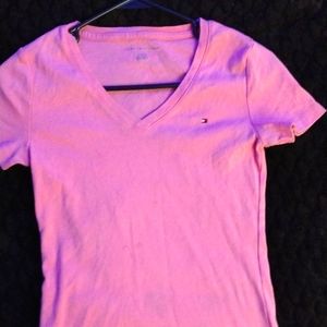 Used pink XS women's Tommy Hilfiger Tshirt